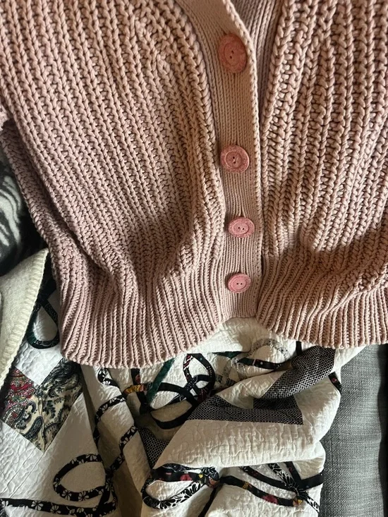 Babàa No. 18 cotton cardigan Plum Blossom - Picture 4 of 5